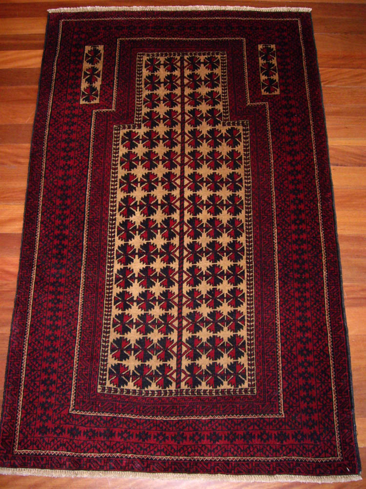 Afghan Beluchi Prayer Rug Nazar Rug Galleries Intl. persian carpets