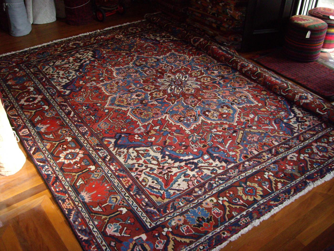 Old Persian Bachtiar carpet Nazar Rug Galleries Intl. persian